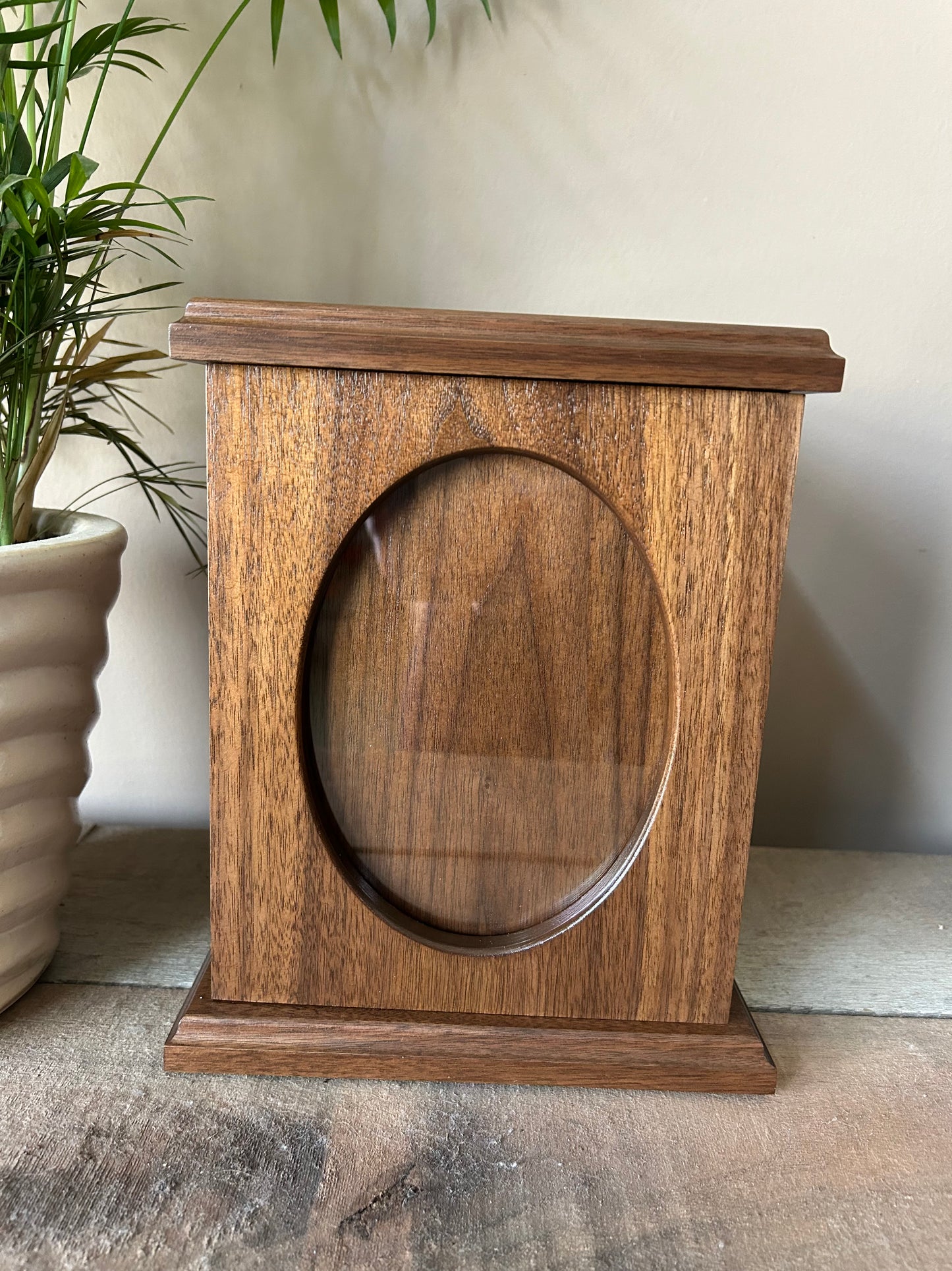 Walnut Picture Frame Urn