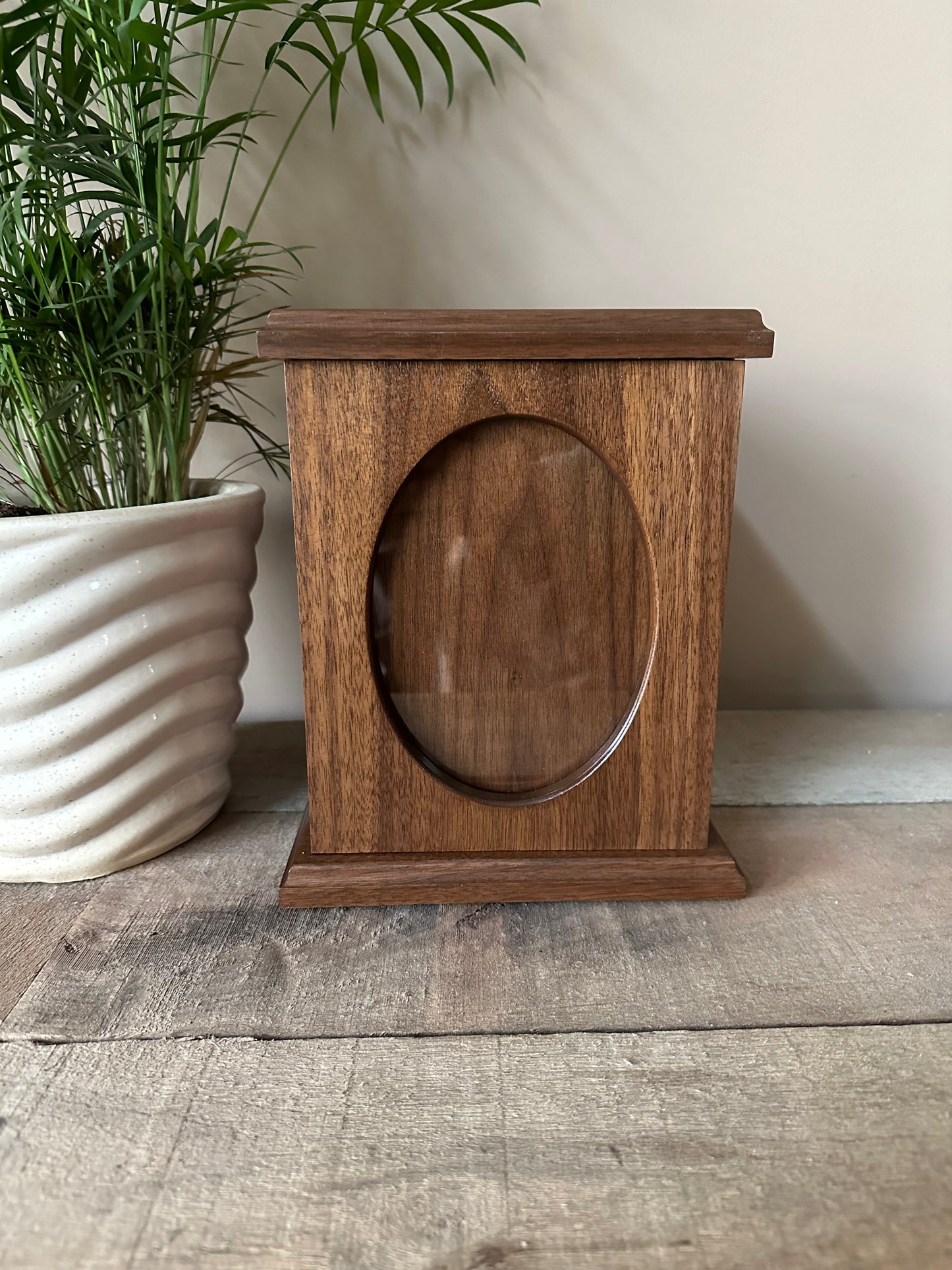 Walnut Picture Frame Urn