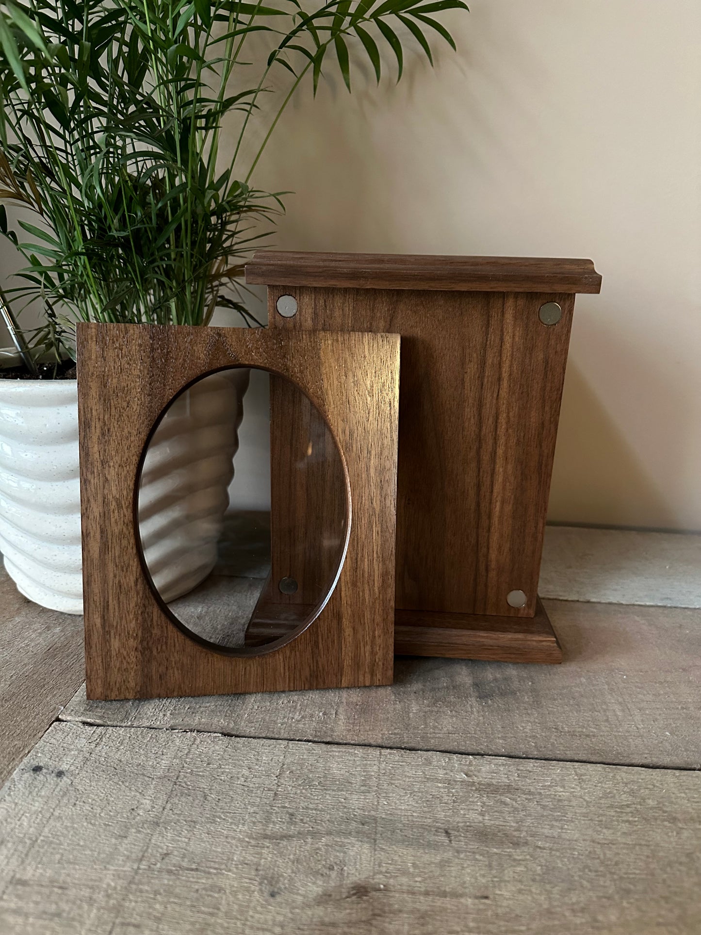 Walnut Picture Frame Urn