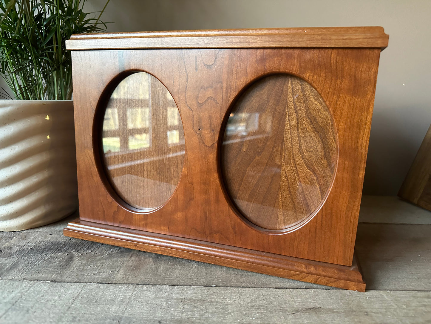 Cherry Hardwood Companion Picture Frame Urn