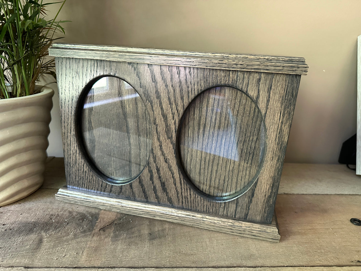 Oak Hardwood Companion Picture Frame Urn