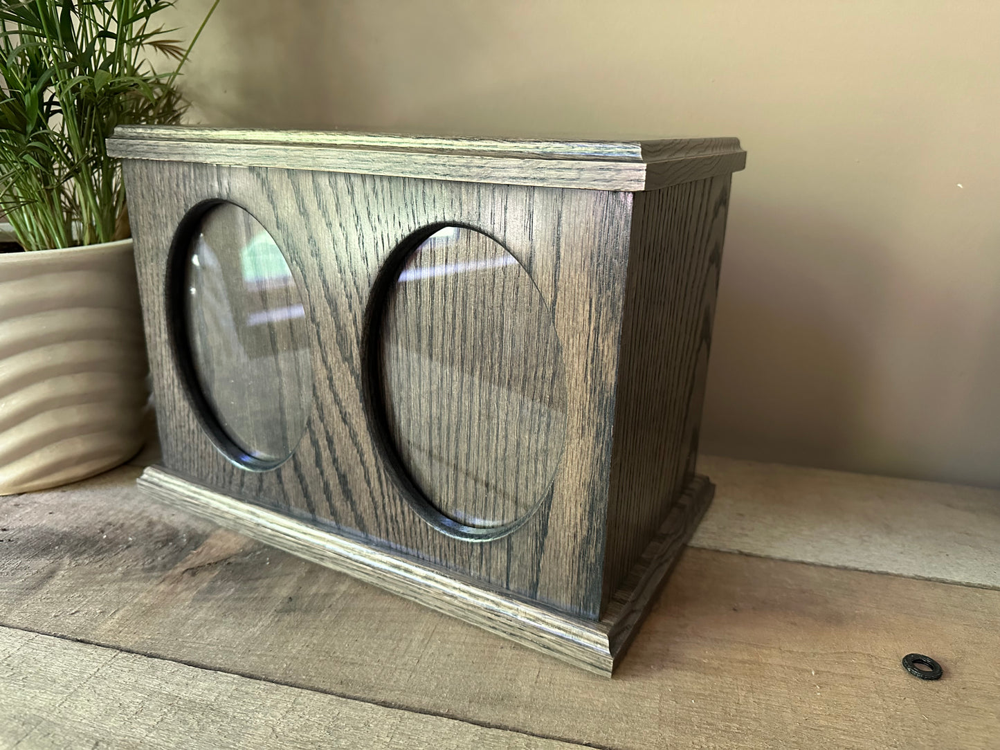 Oak Hardwood Companion Picture Frame Urn